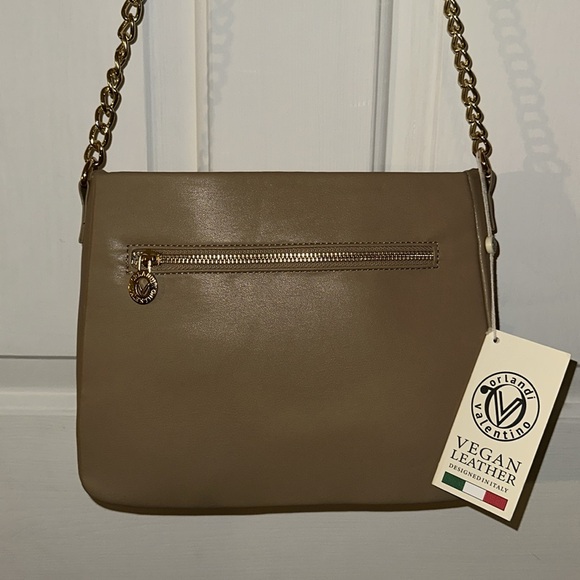 ‼️SALE‼️ NWT VALENTINO ORLANDI Crossbody in Taupe V-2005 - Picture 3 of 8